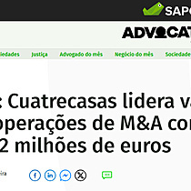 TTR: Cuatrecasas lidera valor de operaes de M&A com 1.592 milhes de euros